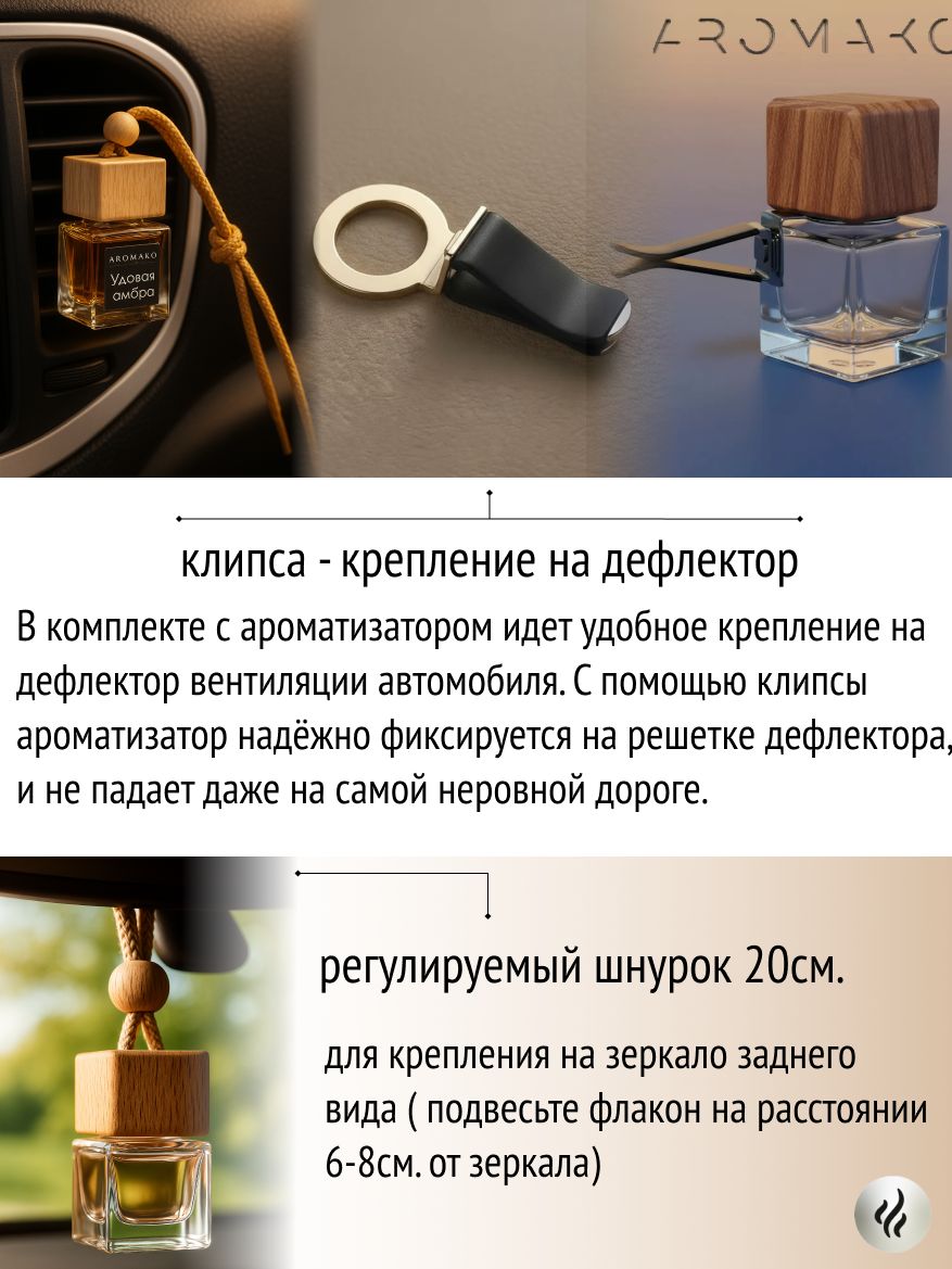 Набор подвесного автопарфюма «Аромат Нового года, Ёлка и мандарин, Новогодние шишки», 3 × 8 мл