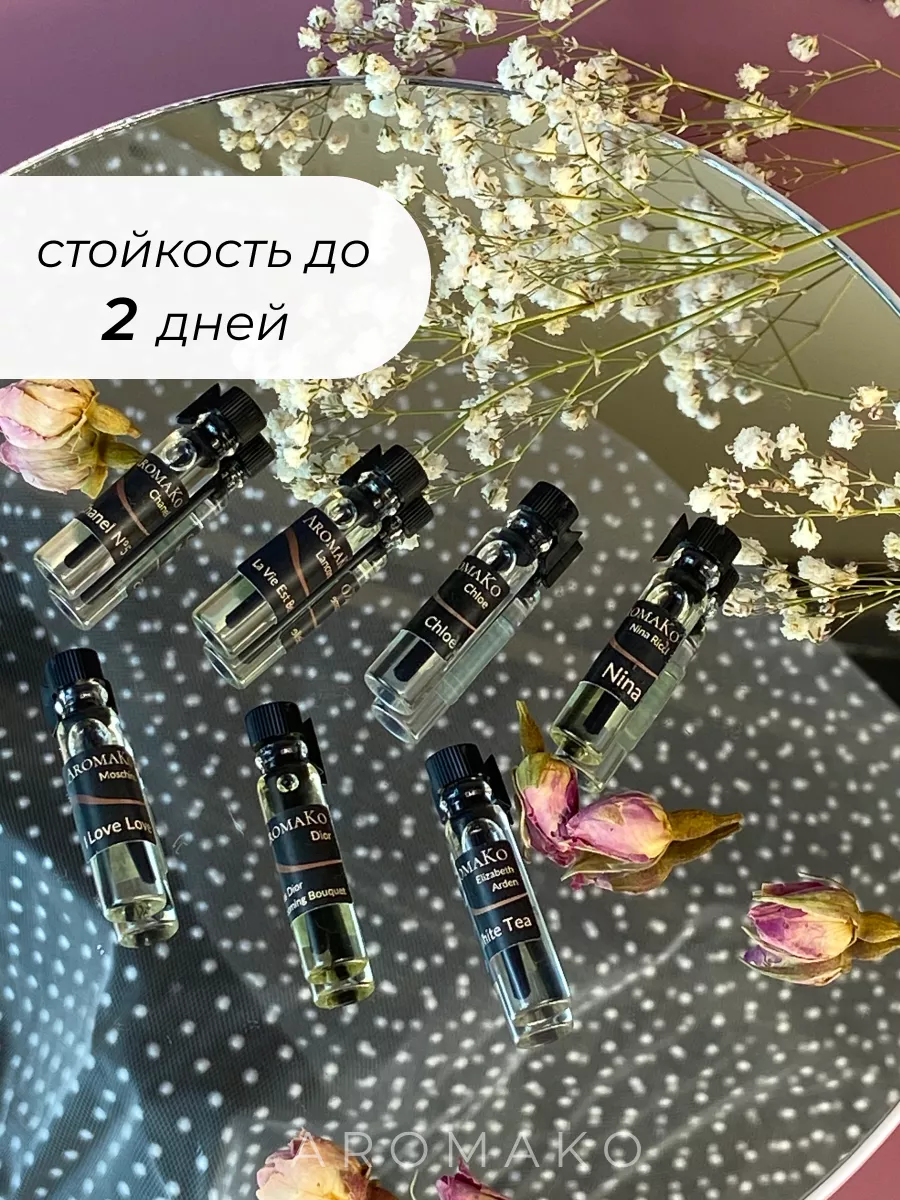 Духи набор пробников стойкие 6
