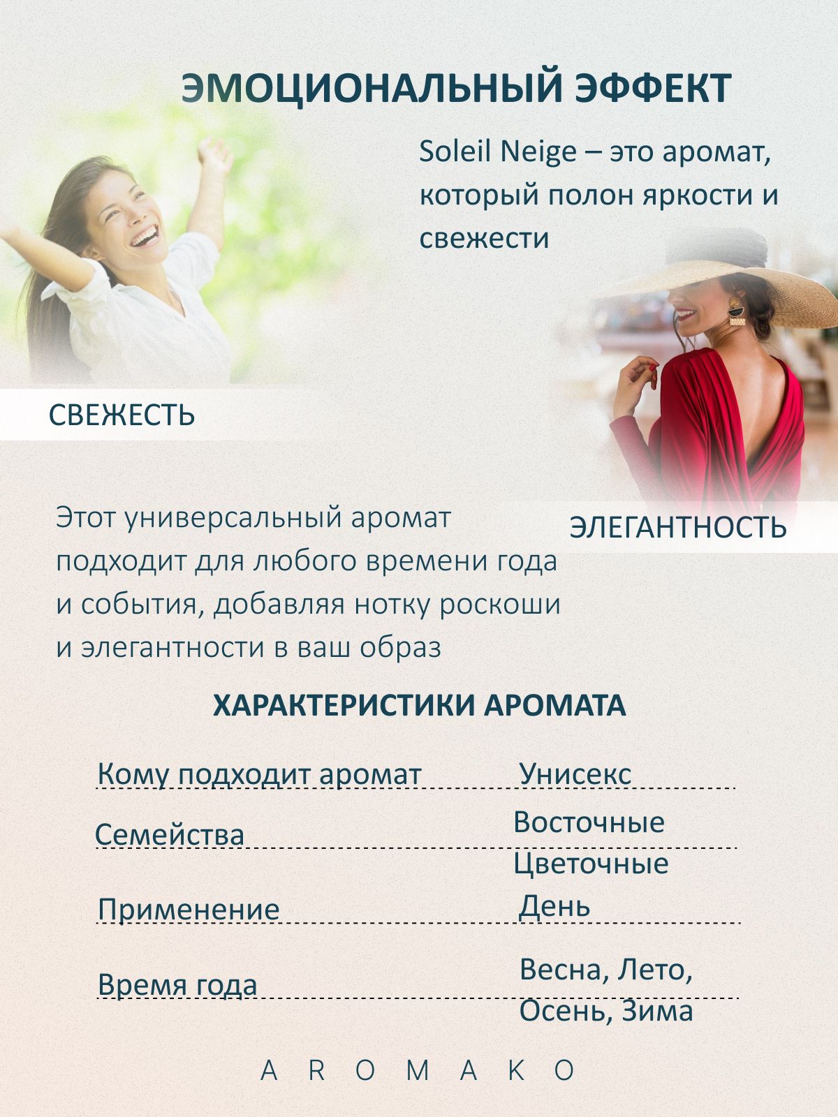 Парфюм — по мотивам SOLEIL NEIGE, 15 мл