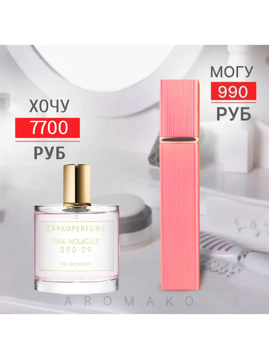 Парфюм — по мотивам ПО МОТИВАМ РОЗОВАЯ МОЛЕКУЛА PINK MOLECULE, 15 мл