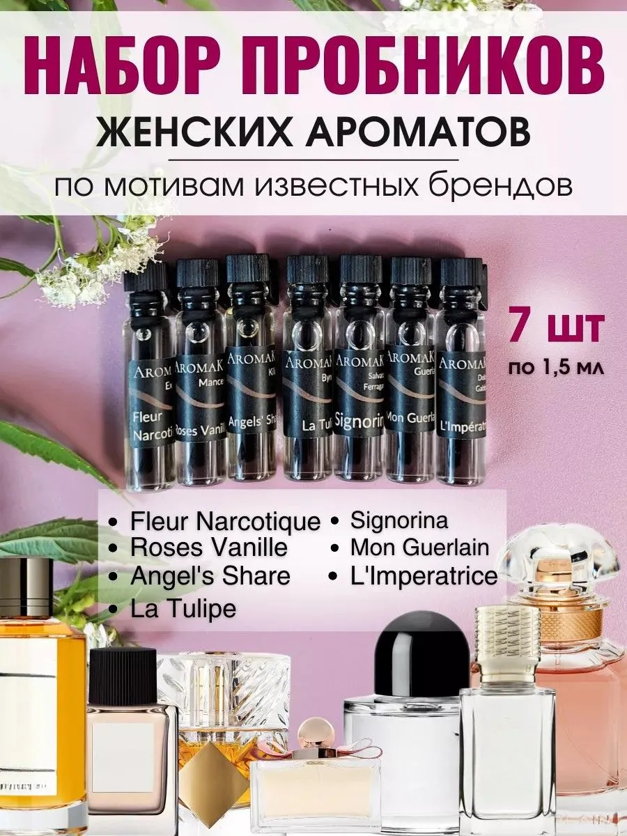 Духи набор пробников стойкие 5