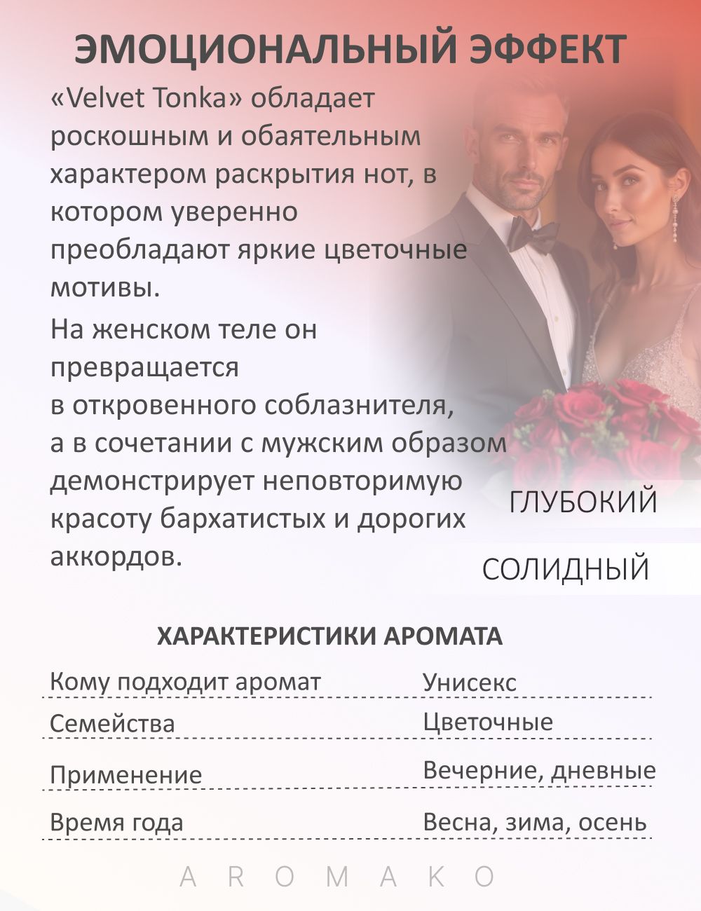 Парфюм — по мотивам VELVET TONKA, 15 мл