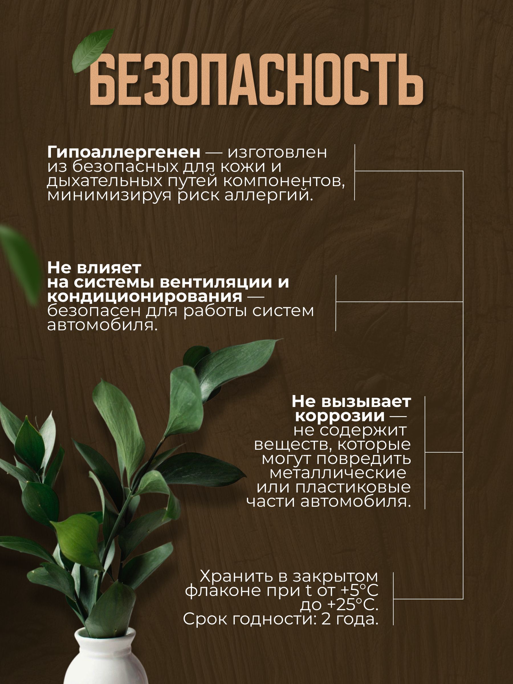 Автопарфюм-спрей «Wood & Leather» — 50 мл