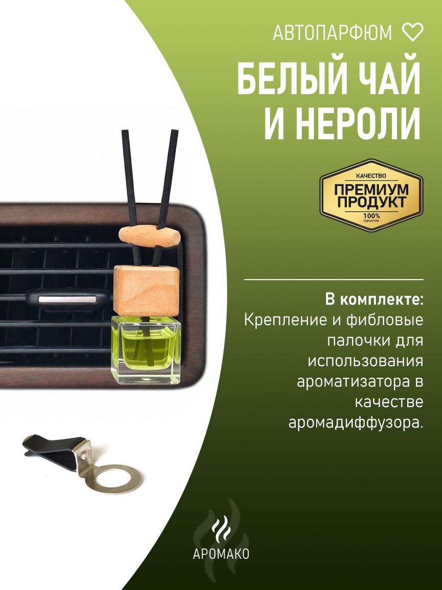Подвесной автопарфюм «Белый Чай И Нероли» — 8 мл
