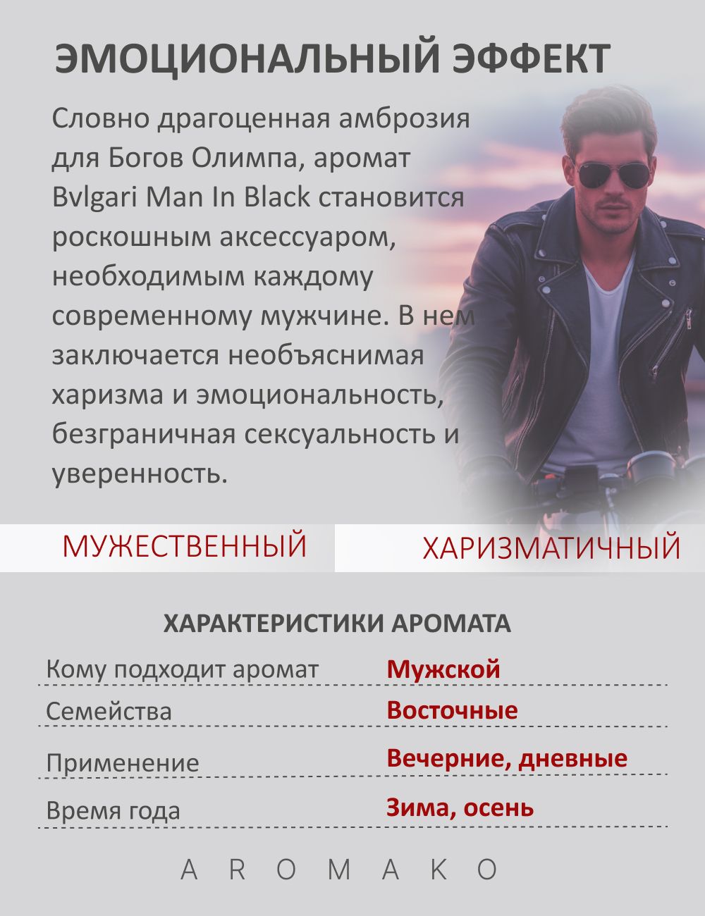 Парфюм — по мотивам MAN IN BLACK, 15 мл
