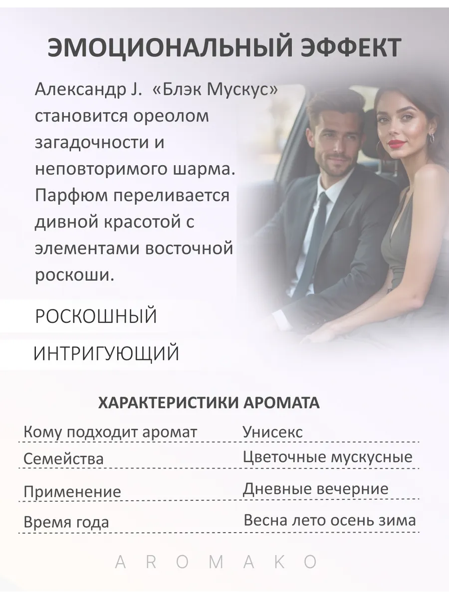 Парфюм — по мотивам ПО МОТИВАМ БЛЭК МАСК, 15 мл