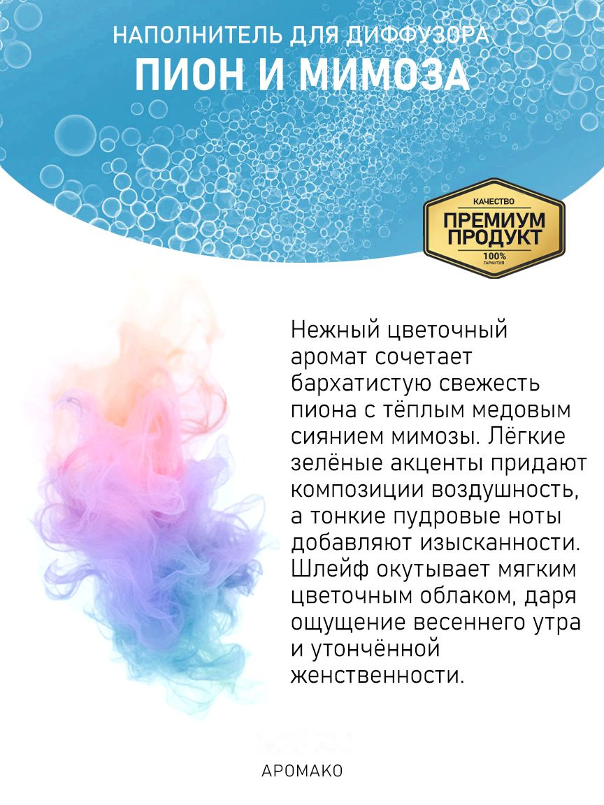 Рефил для аромадиффузора «Пион И Мимоза»