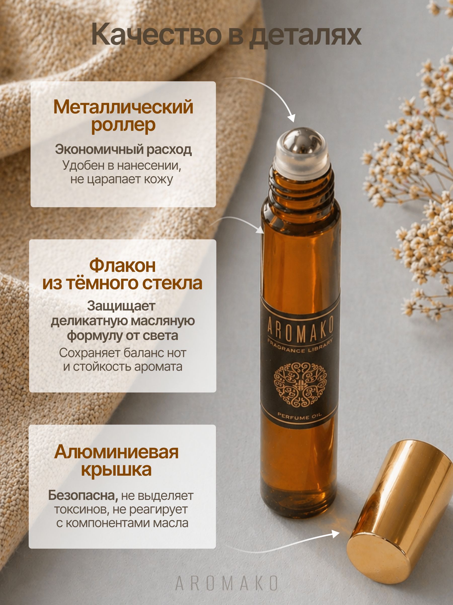 Масляные духи — Имбирный пряник, 3 мл