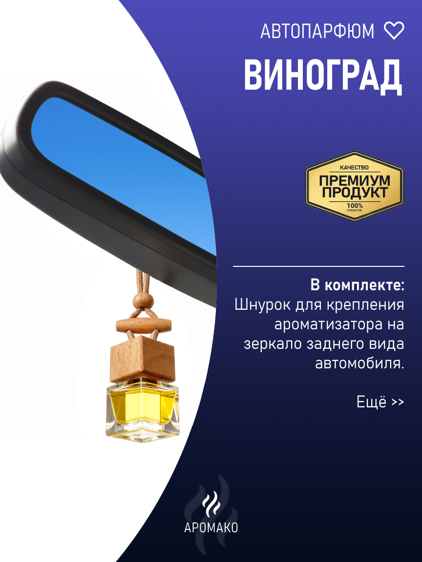 Подвесной автопарфюм «Виноград» — 8 мл